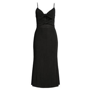 Misha 'Oscar' Black Cut-Out Midi-Dress Size 2